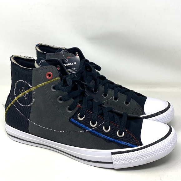 Converse Ctas High Top Shoes Storm Black Men’s Size Suede Sneakers Skate 173106C - Picture 1 of 9